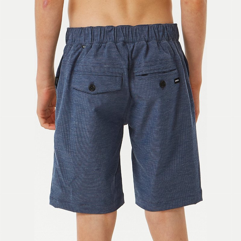 Boys Phase Walkshorts in Washed Navy