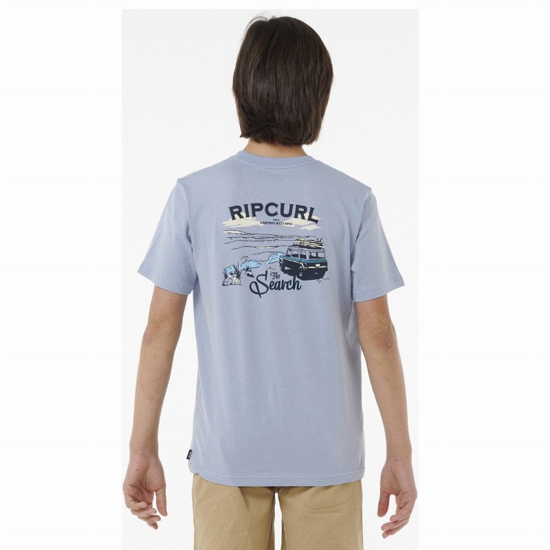 Boys Search Trip T-Shirt in Spray Blue