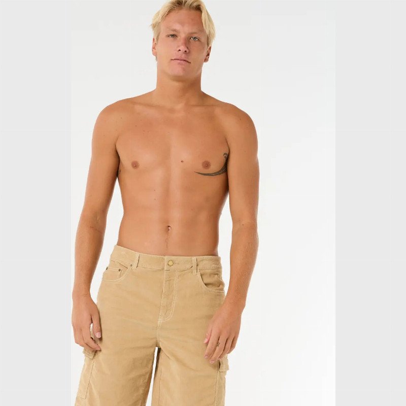 Classic Surf Cord Cargo Walkshorts in Khaki