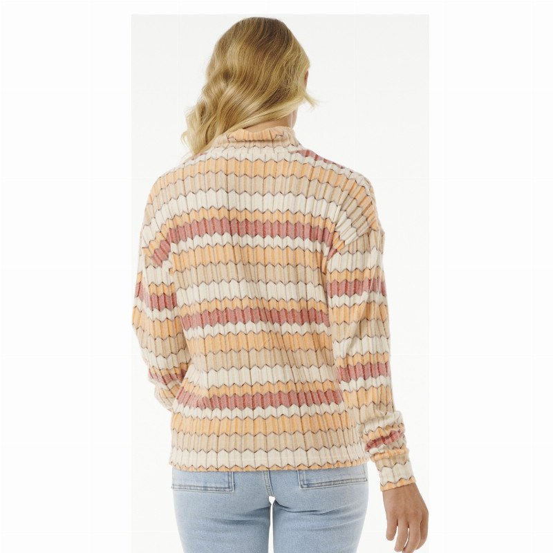 Cosy Crew Fleece Top in Multi