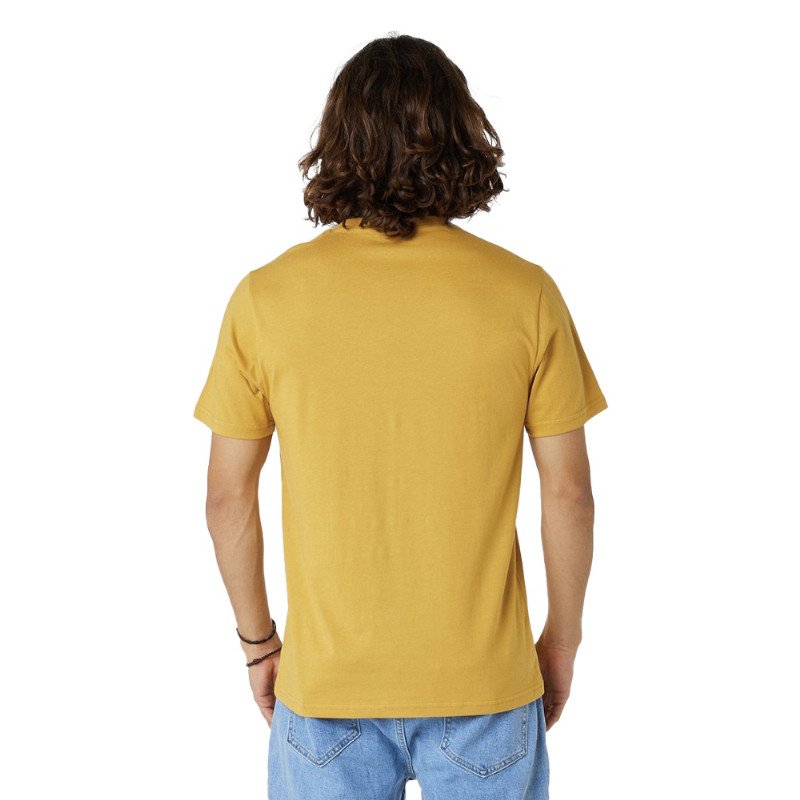 Down The Line T-Shirt in Mustard Gold