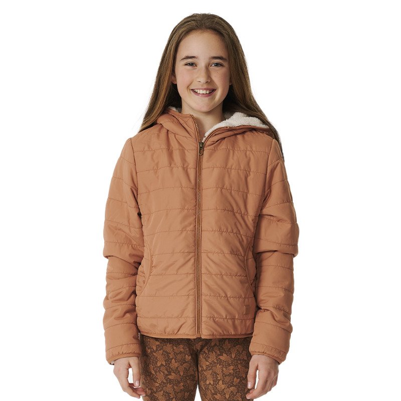 GIRLS ANTI-SERIES ANOETA JACKET - LIGHT BROWN