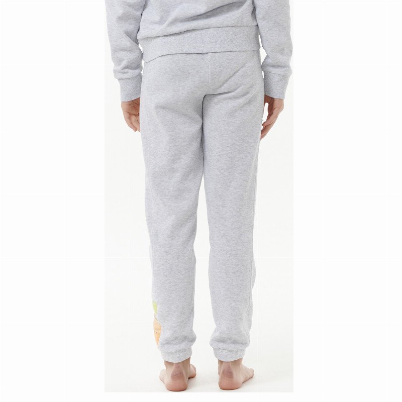 Girls High Tide Surf Joggers in Light Grey Marle