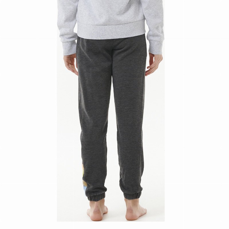 Girls High Tide Surf Joggers in Washed Black