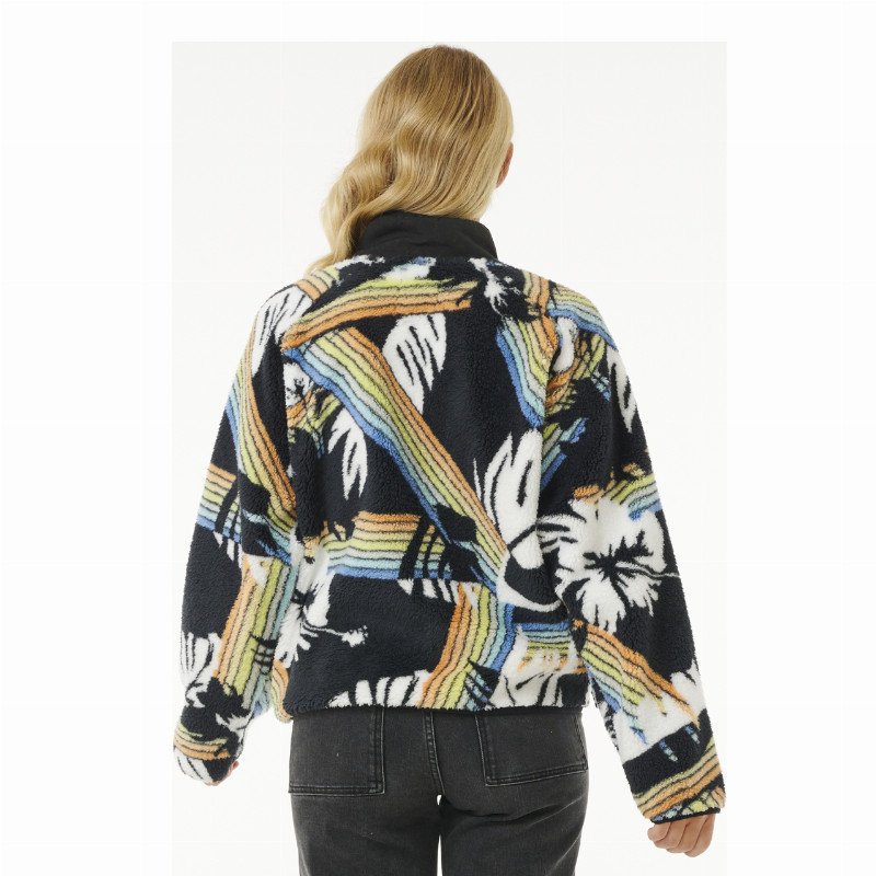 High Tide Hoffman Zip Fleece in Multi Colour