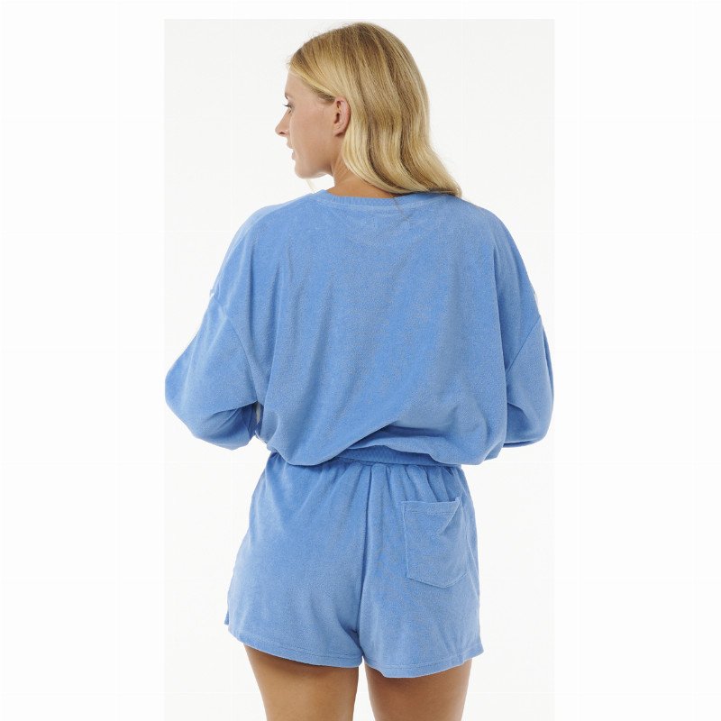 High Tide Terry Sweatshirt in Bright Blue