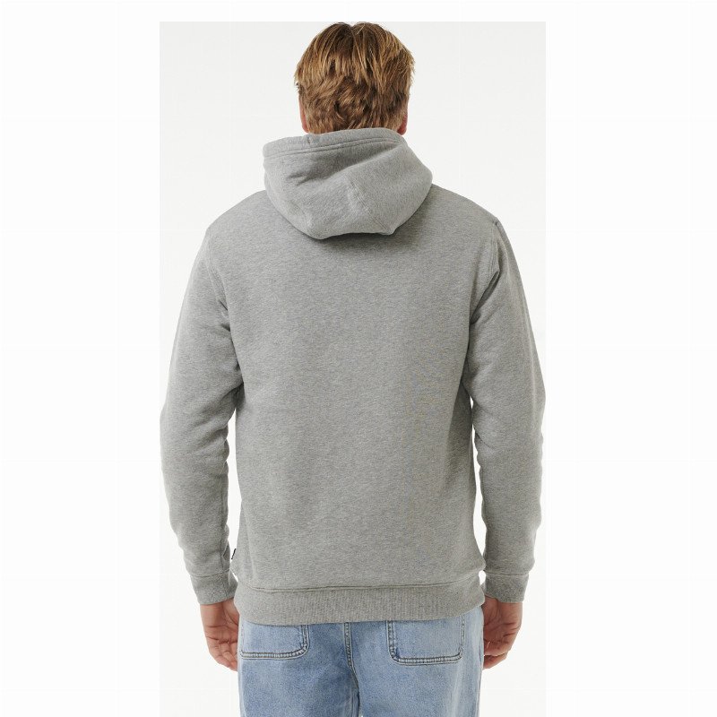 Icons Lines Zip Hoodie in Greym