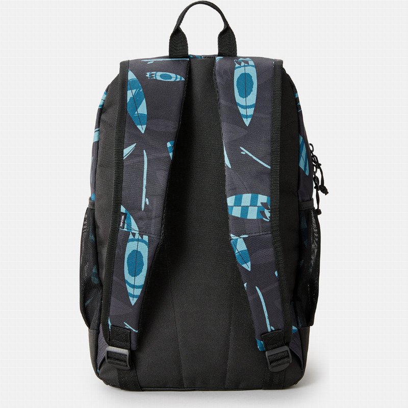 Posse Mid Backpack in Black & Blue