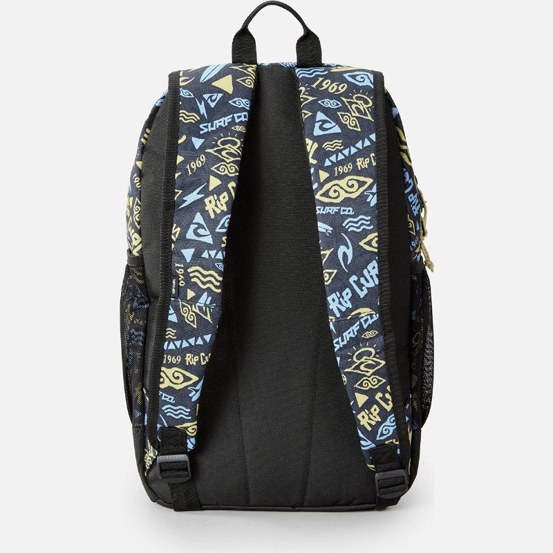 Posse Mid Backpack in Black & Yellow