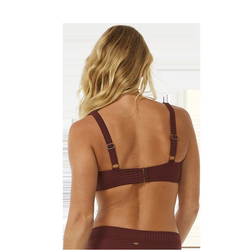 Premium Surf E Cup Bikini Top in Plum