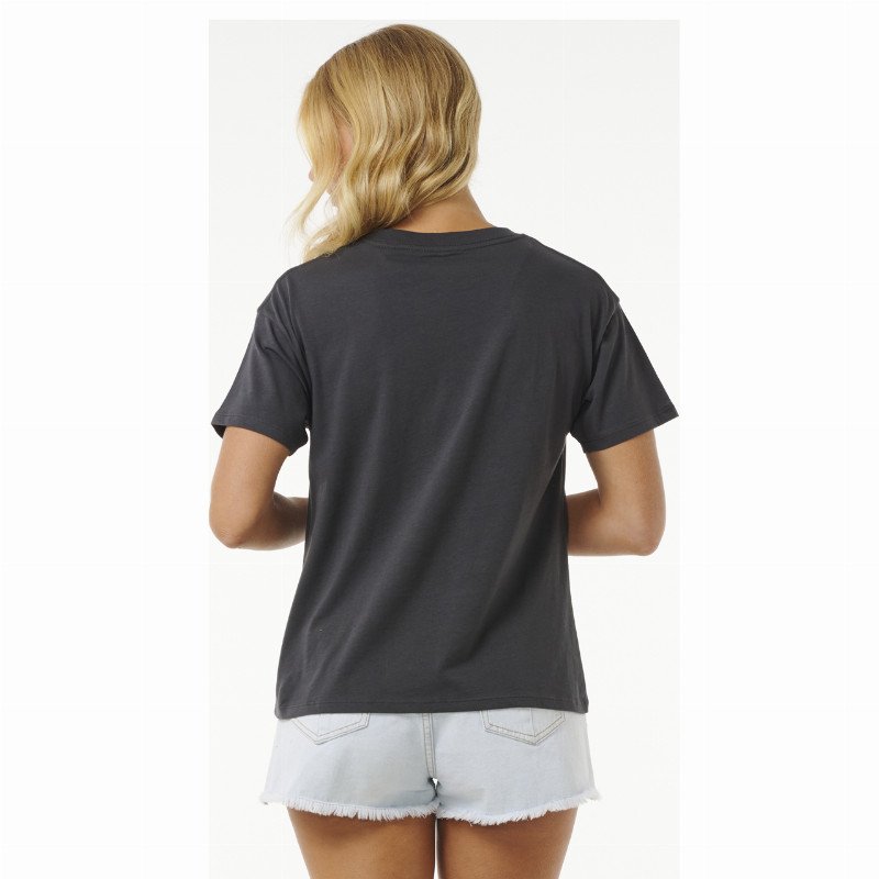 Sea Shells Relaxed T-Shirt in Washed Black