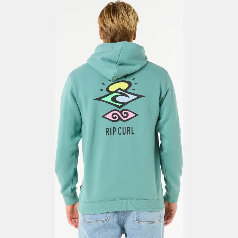 Search Icon Hoodie in Blue Lagoon