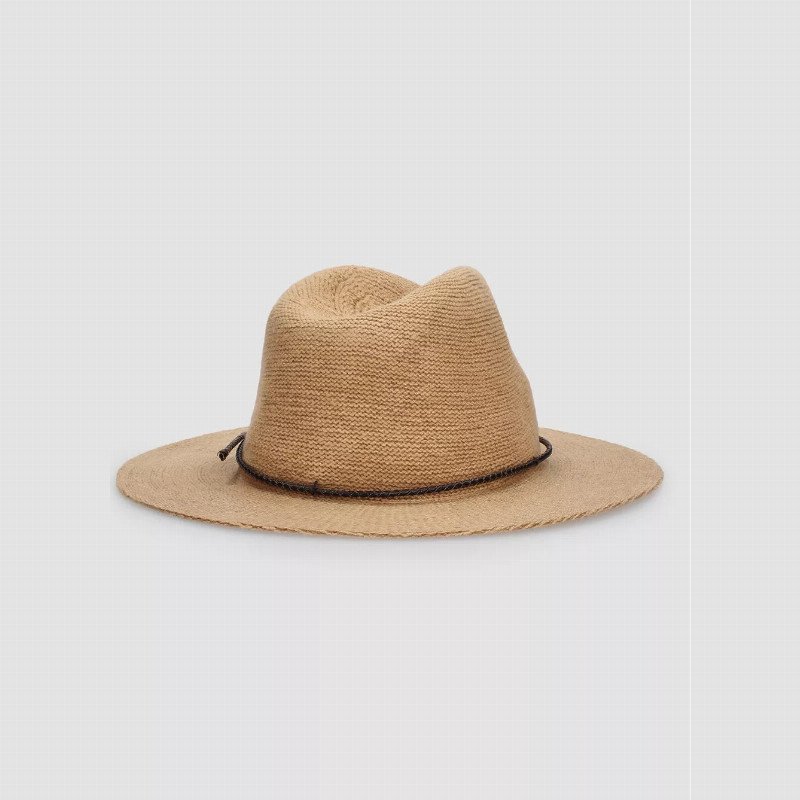 Spice Temple Knit Panama Hat in Sand