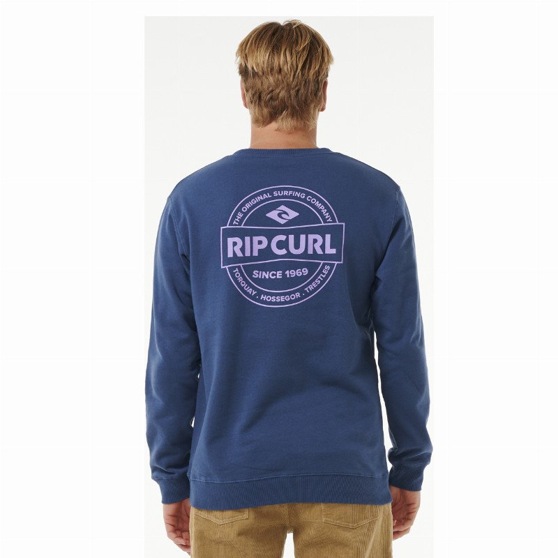 Stapler Sweatshirt in Washed Navy