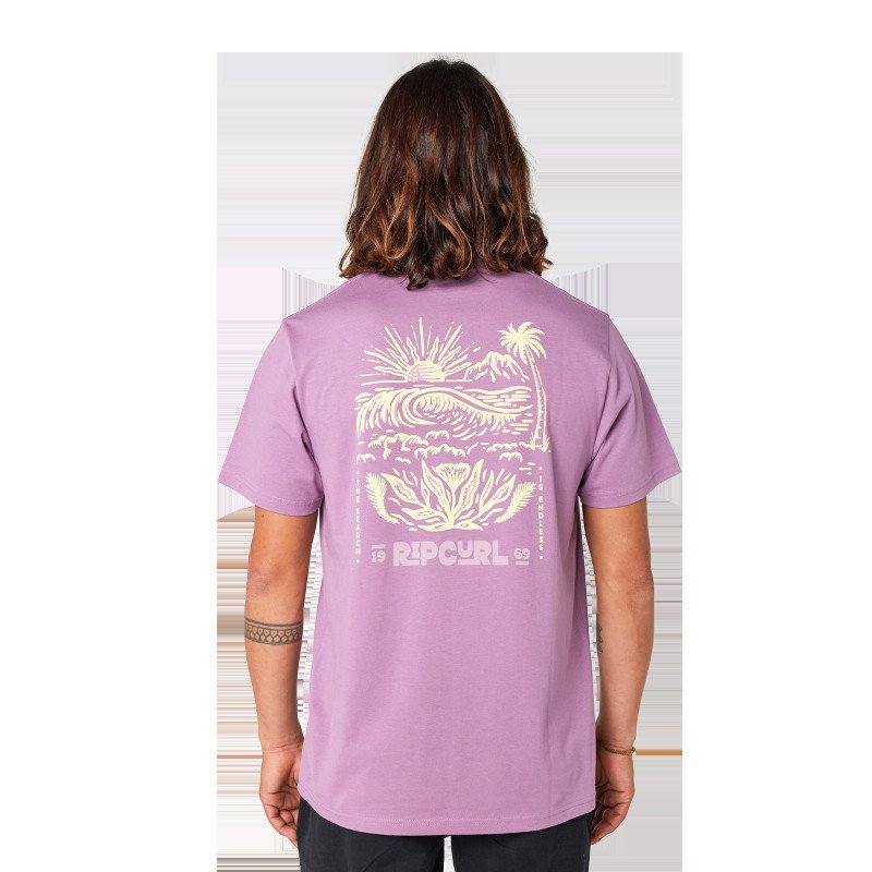 Surf Paradise F & B T-Shirt in Dusty Purple