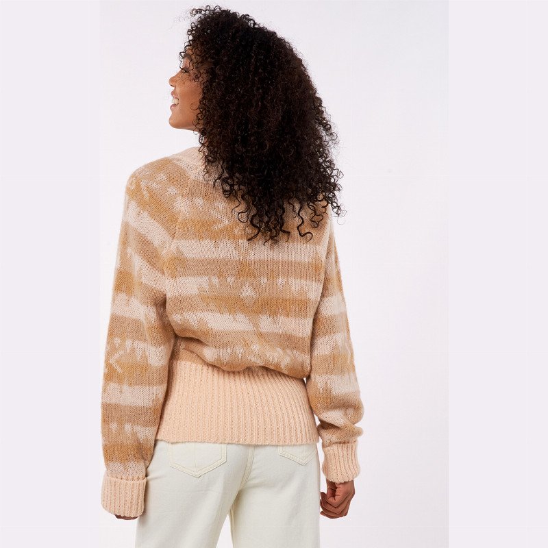 Zuma Aztec Jumper in Light Peach