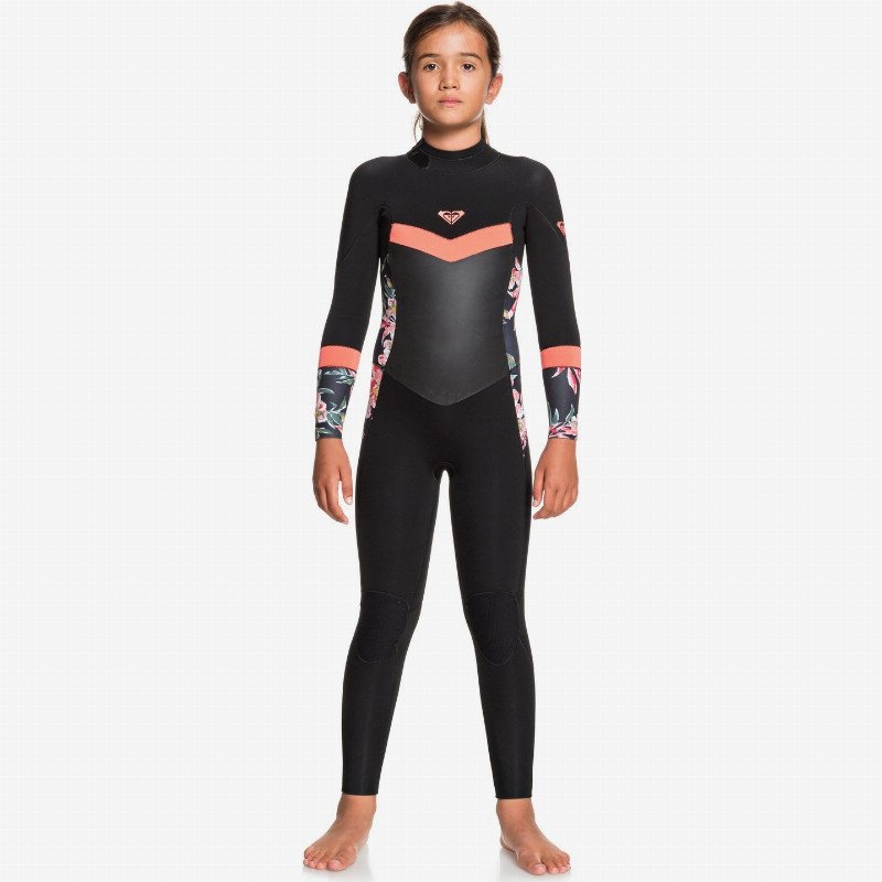 4/3mm Syncro - Back Zip Wetsuit for Girls 8-16 - Pink - Roxy