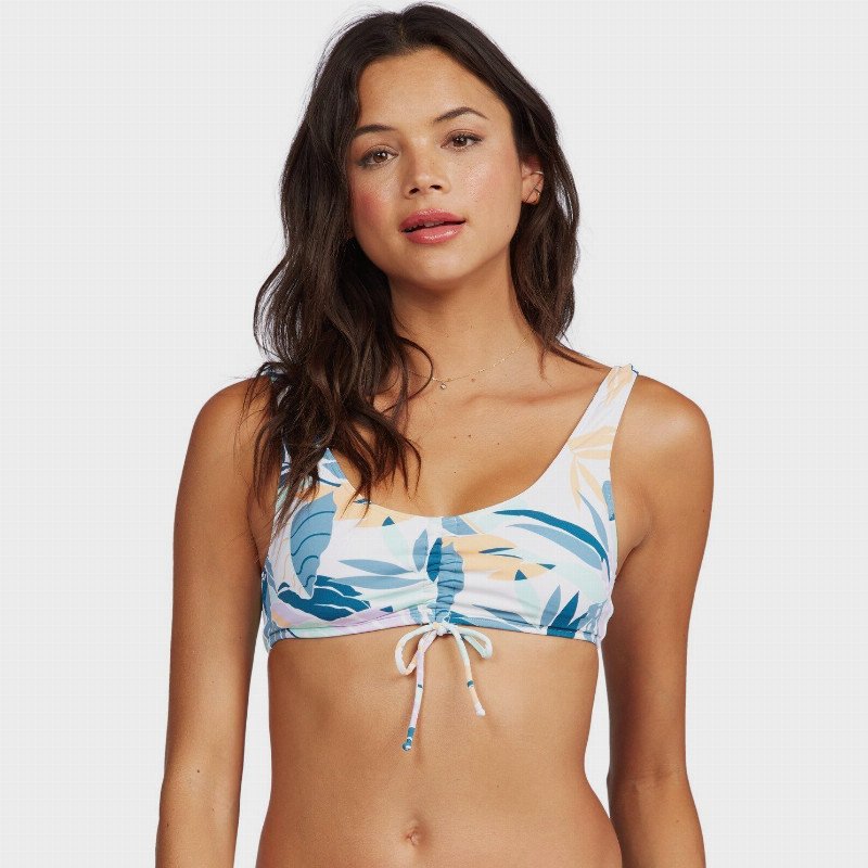 Beach Classics - Bralette Bikini Top for Women - White - Roxy