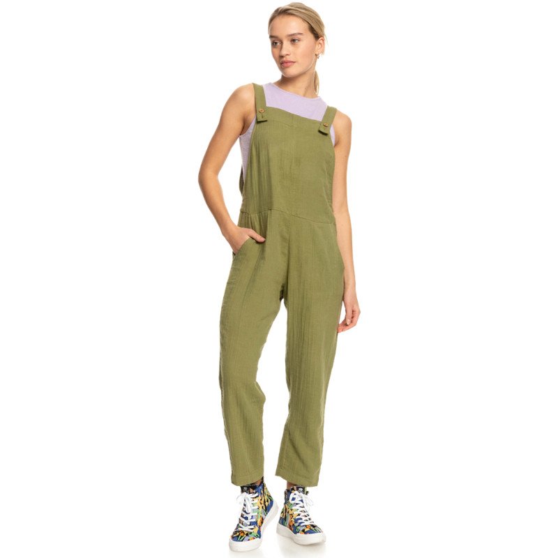 Roxy Beachside Love Jumpsuit - Loden Green