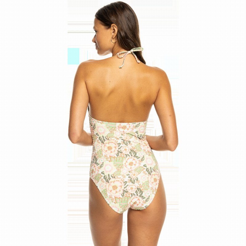 Canarias One Piece Swimsuit in Oil Green