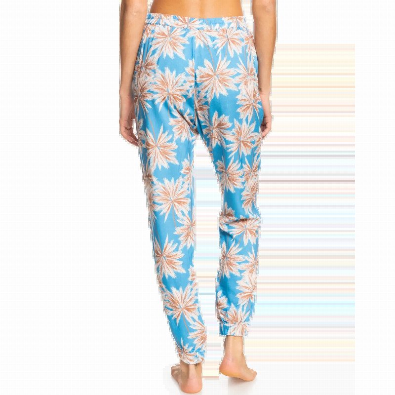 Easy Peasy Joggers in Azure Blue Palm Island