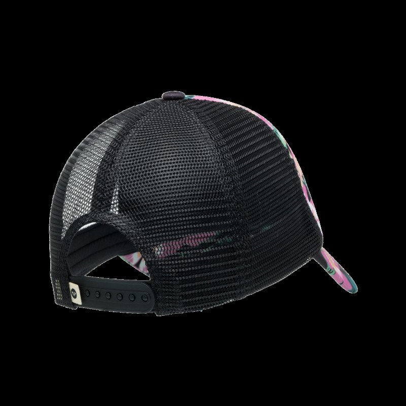 Girls Honey Coconut Trucker Cap in Anthracite Shadow Floral