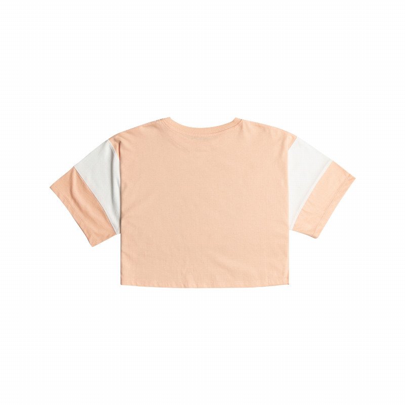 Girls Lets Get It Started T-Shirt in Peach Parfait