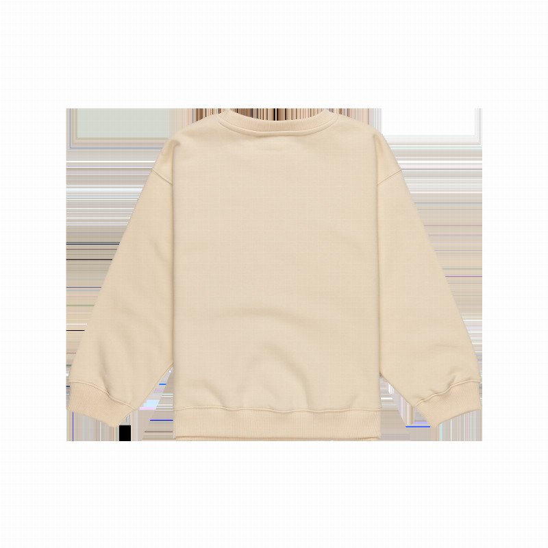 Girls Morning Hike Terry Sweatshirt in Parchment