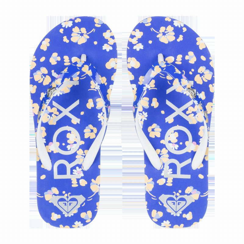 Girls Pebbles VII Flip Flops in Dazzling Blue