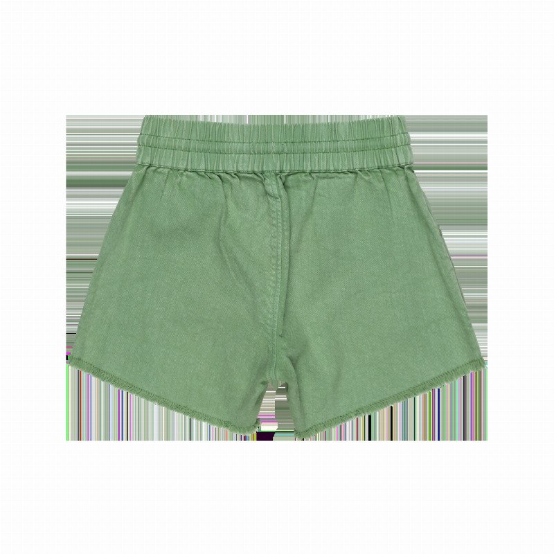 Girls Scenic Route Twill Shorts in Basil