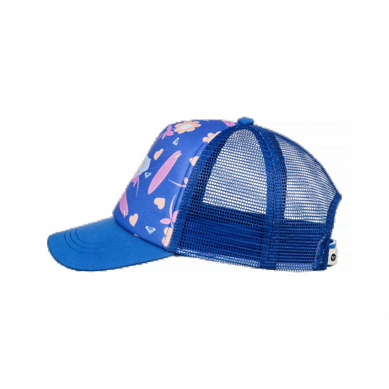 Girls Sweet Emotions Trucker Cap in Ultramarine & Lorem