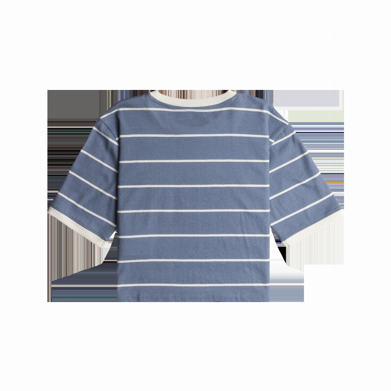 Girls That Summer Night T-Shirt in Wild Wind Naval Stripe