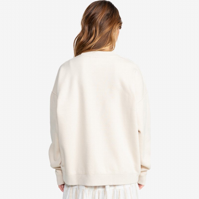 Lineup Oversized Crew Sweatshirt in Parchment