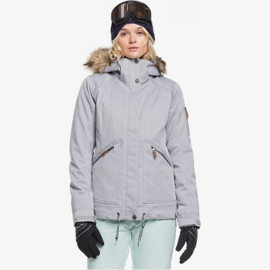 Meade - Snow Jacket for Women - Grey - Roxy