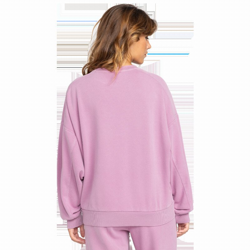 Oasis Haze Sweatshirt in Mauve Orchid