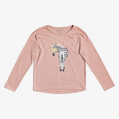 Only Time B - Long Sleeve T-Shirt for Girls 4-16 - Pink - Roxy