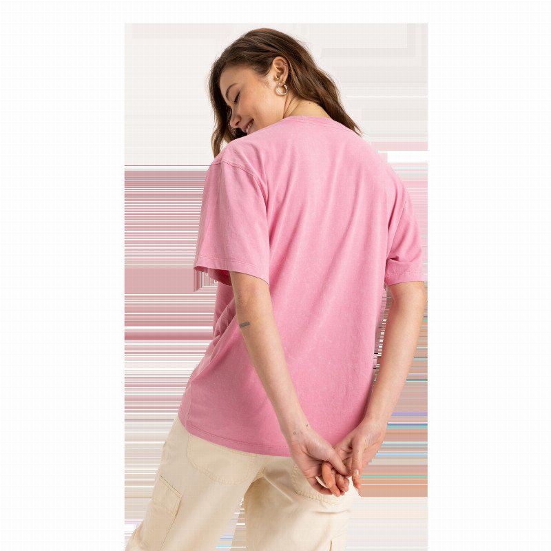 Sunny Oversize Optic Wash T-Shirt in Orchid Smoke