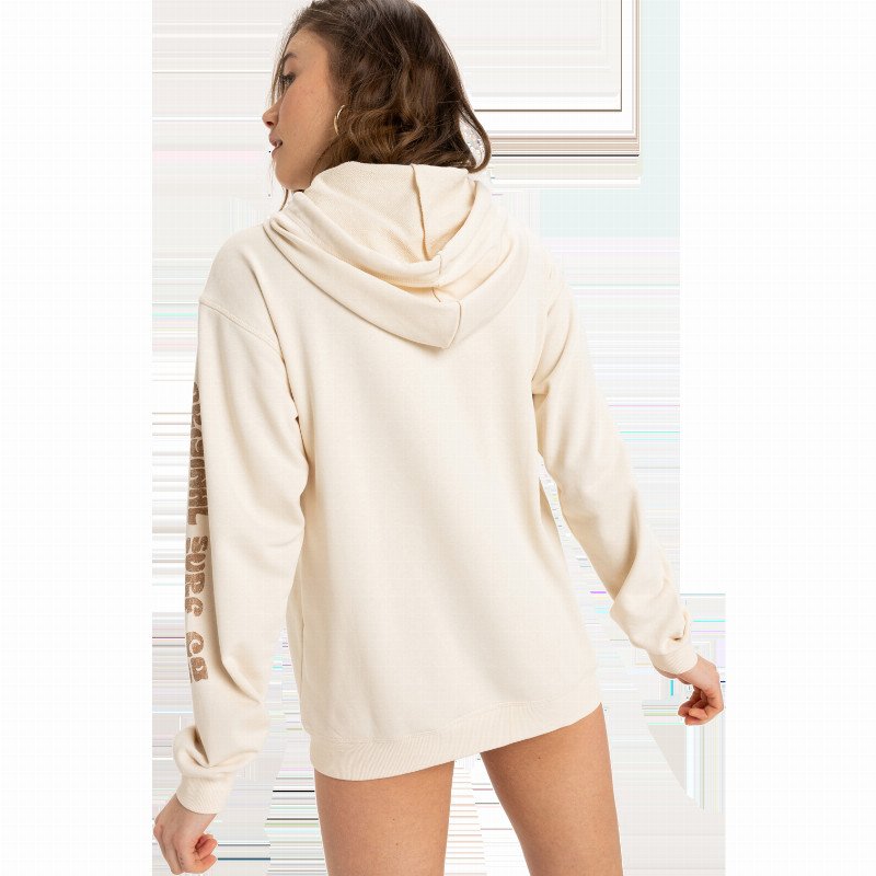 Surf Stoked Terry Vintage Hoodie in Parchment