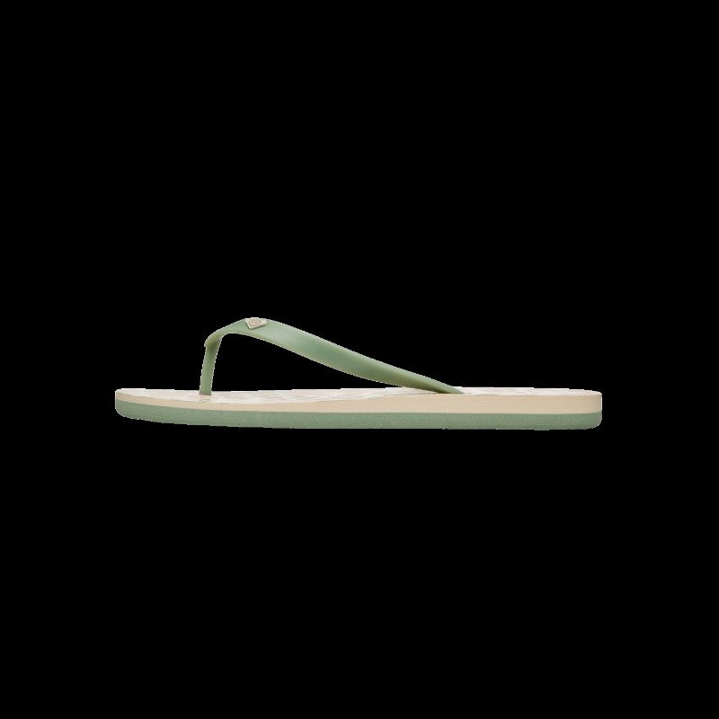 Tahiti VII Flip Flops in Green & Pink