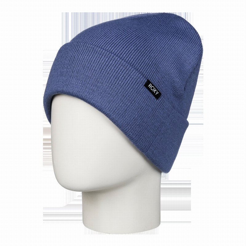 Tropical Snow Beanie in Wild Wind Blue