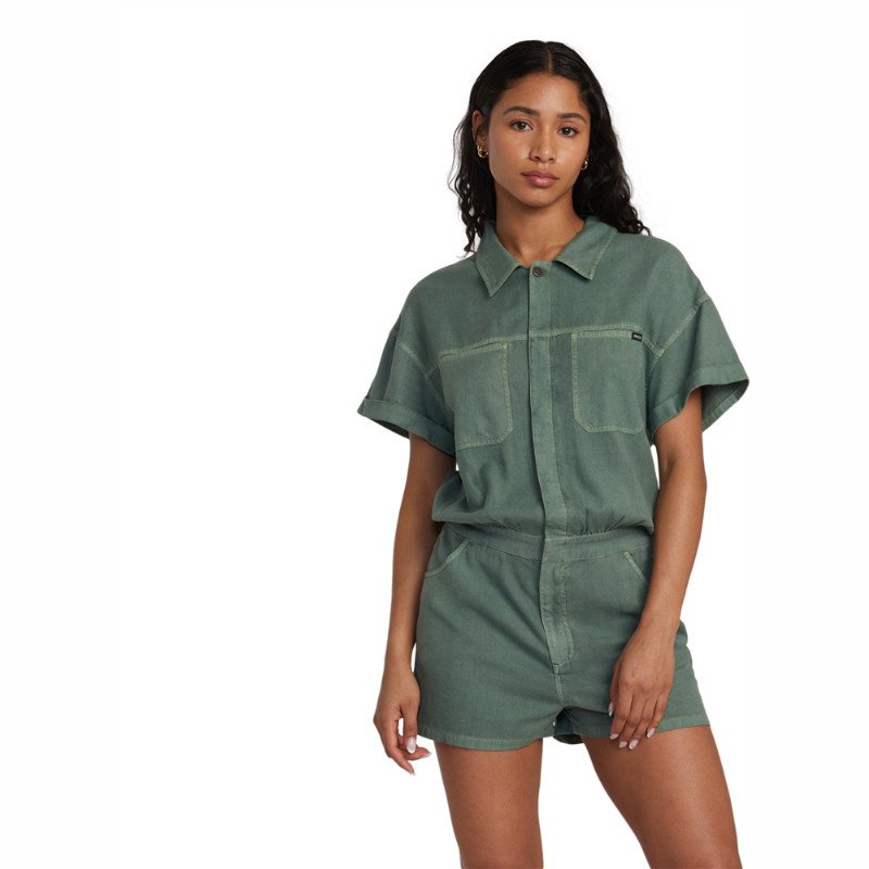 RVCA Cadet Playsuit - Jade