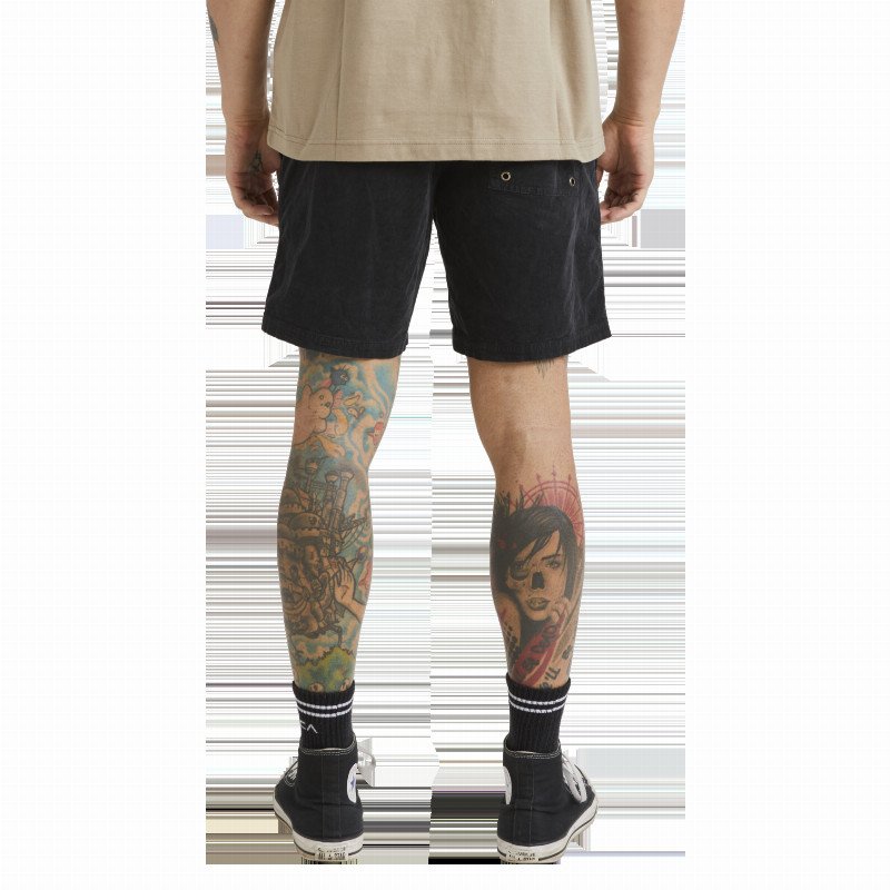 Escape Elastic Cord Walkshorts II in Black