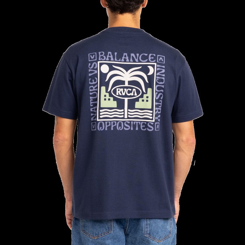 Morocco Palms T-Shirt in Navy