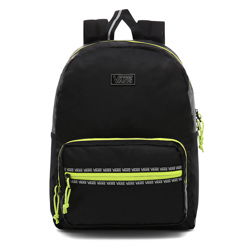 vans black backpack women's