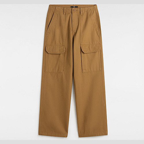 VANS Arroyo Wide Leg Cargo Trousers (brown Sugar) Women Brown, Size 32