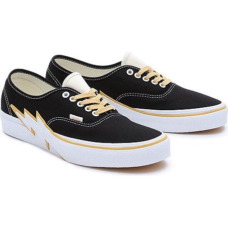 VANS Authentic Bolt Shoes (black/yellow) Unisex Black, Size 9.5