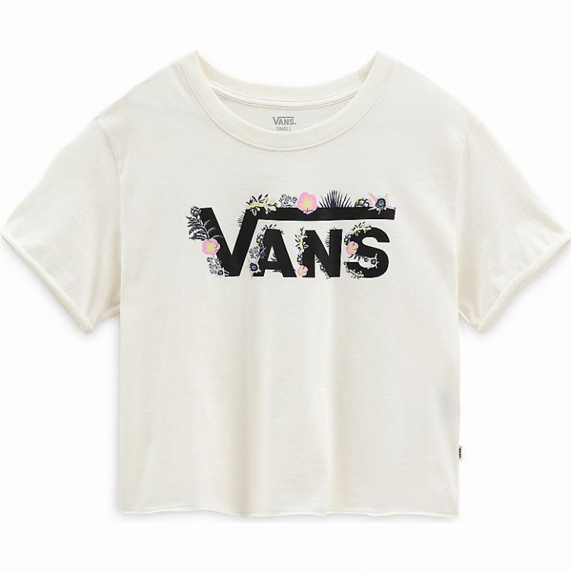 VANS Blozzom Roll Out T-shirt (marshmallow) Women White, Size XS