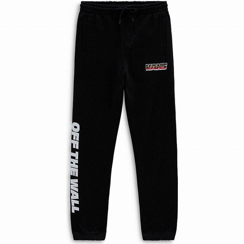 VANS Boys Up In Flames Pants (8-14 Years) (black) Boys Black, Size XL