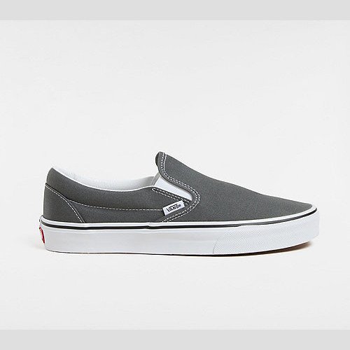 VANS Canvas Classic Slip-on Shoes (charcoal) Unisex Grey, Size 14