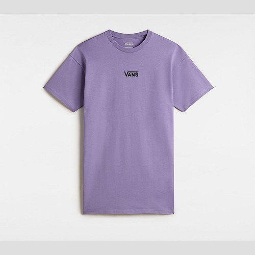 VANS Centre Vee Dress T-shirt (purple Haze) Women Purple, Size XXS